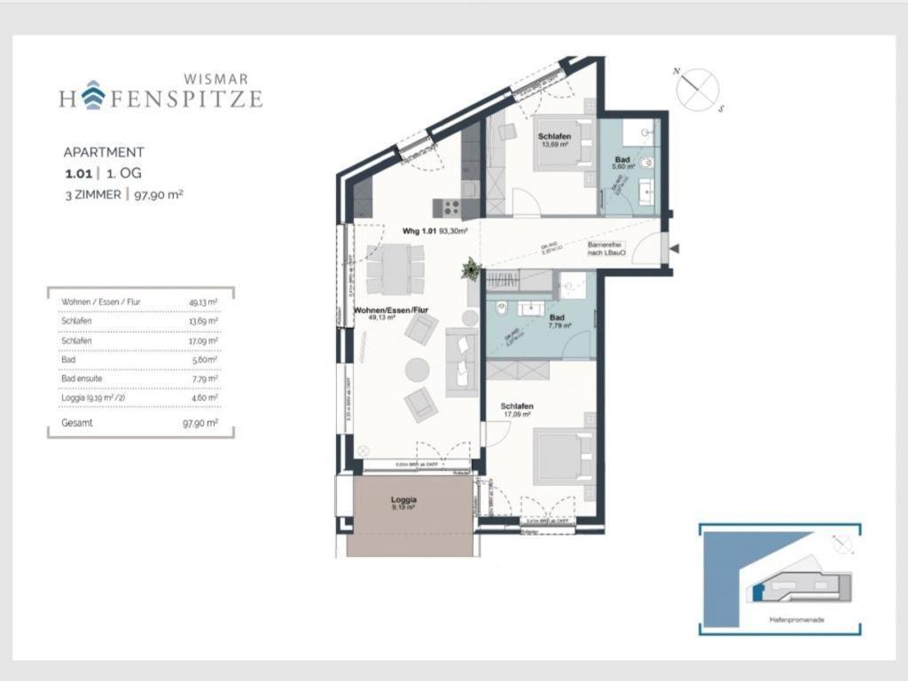 Hafenspitze App 01 Apartment Wismar Luaran gambar
